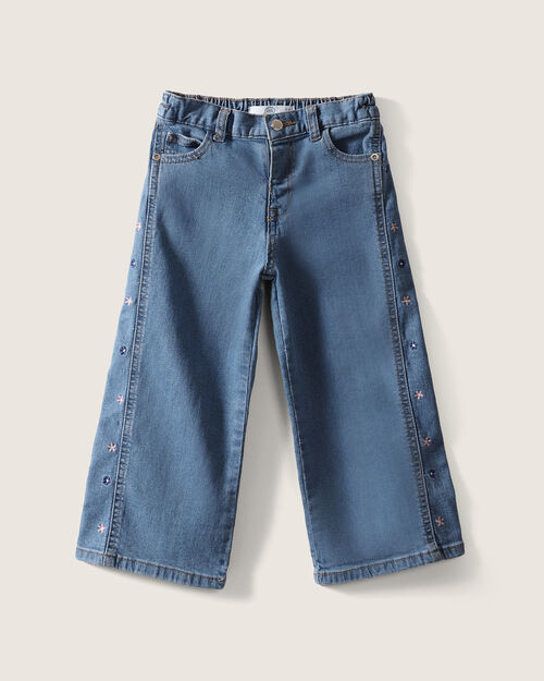 Jeans Con Diseño De Flores