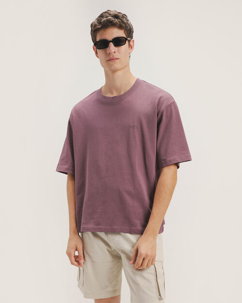 Playera Morada Fit Boxy
