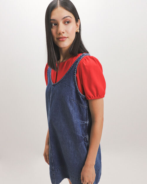 Vestido Corto De Mezclilla