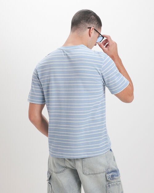 Playera Azul Rayas