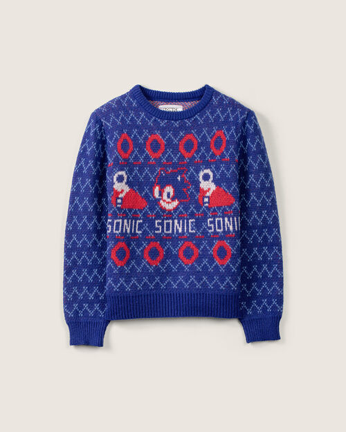 Suéter Azul Sonic