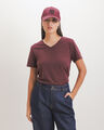 Playera Regular Roja,ROJO VINO