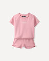 Conjunto Rosa Playera Y Short,ROSA