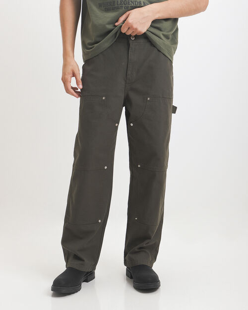 Pantal&oacute;n Carpintero Verde