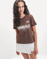 Playera Estampado Gr&aacute;fico,CAFE