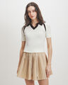 Top Tejido Beige,CRUDO