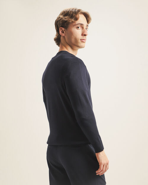 Suéter Azul Con Zipper