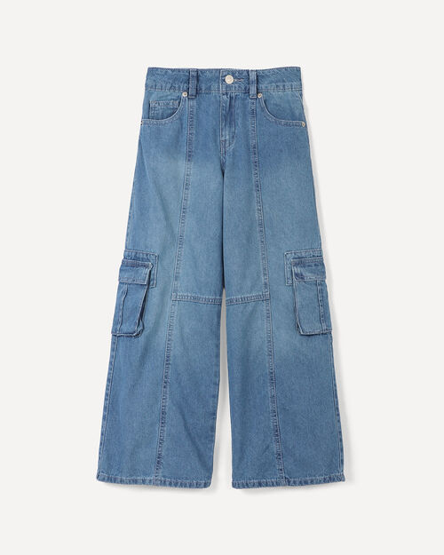 Jeans Wide Leg Cargo