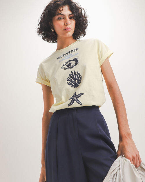 Playera Regular Amarilla
