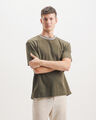 Playera B&aacute;sica Textura,OLIVO