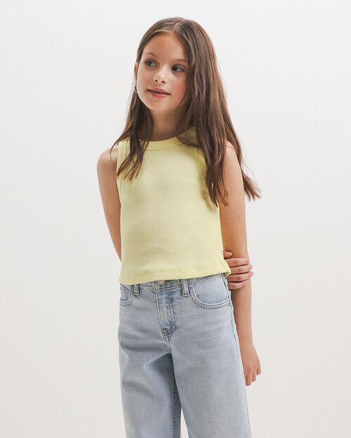 Top B&aacute;sico Amarillo