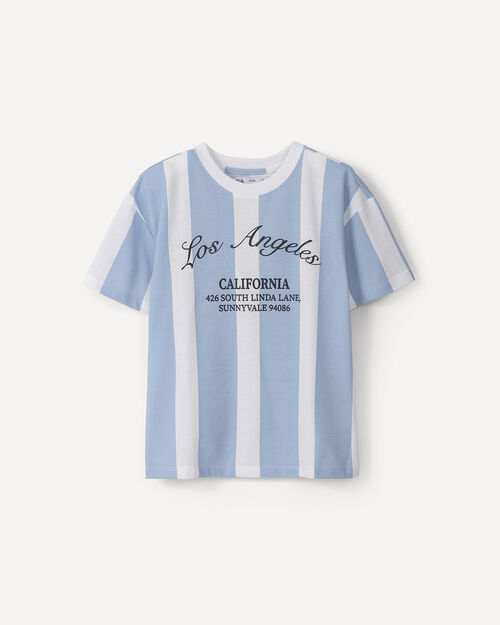Playera Azul Rayas