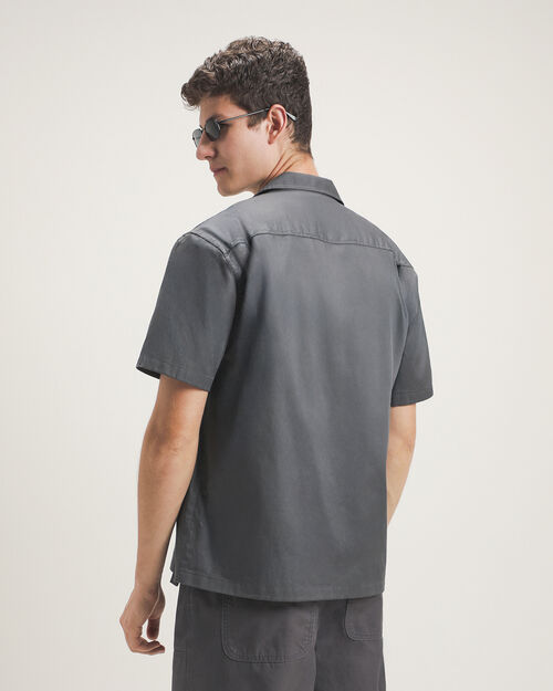 Camisa Gris Manga Corta