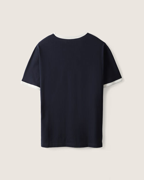 Playera Azul Manga Corta