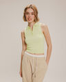 Top Cuello Polo,VERDE LIMON