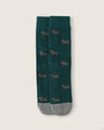 Calcetines Largos Estampado,VERDE OBSCURO
