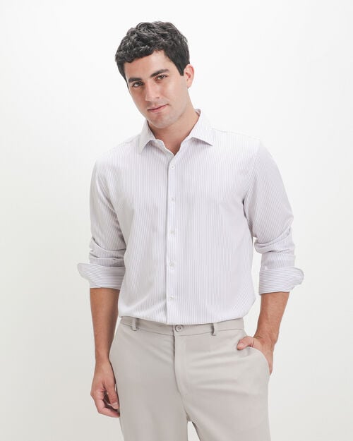 Camisa Rayas Caqui