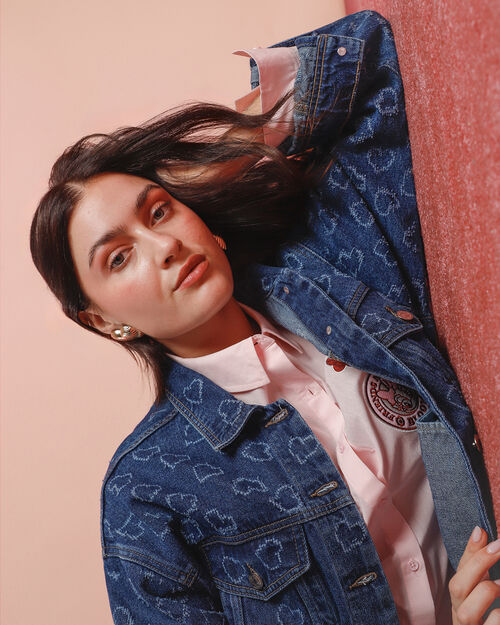 Chamarra De Mezclilla Corazones