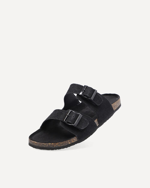 Sandalias Hebillas Negras
