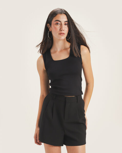 Crop Top Sin Mangas
