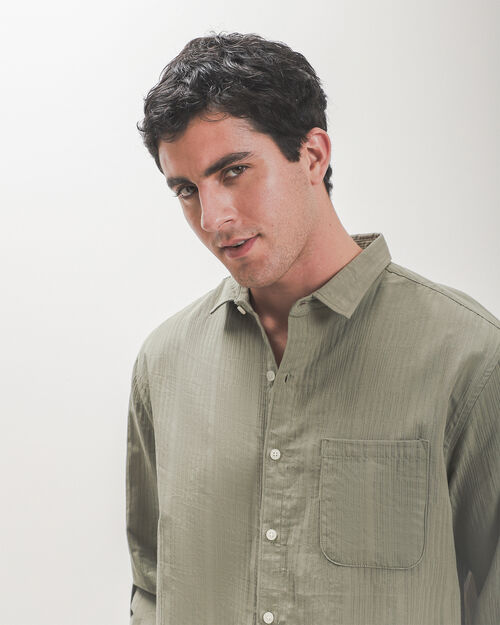 Camisa Textura Verde
