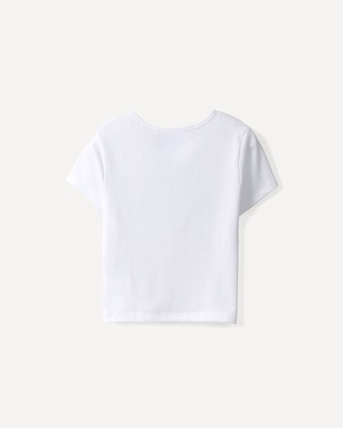 Playera Blanca Bordado