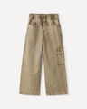 Jeans Baggy Con Jareta,CAFE CLARO