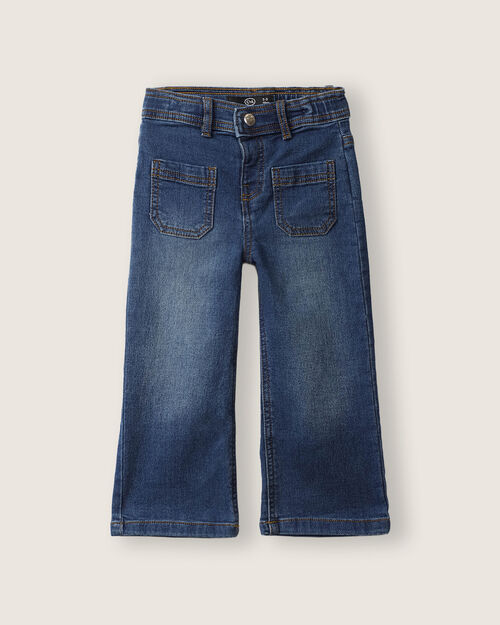 Jeans Azul Con Bolsillos