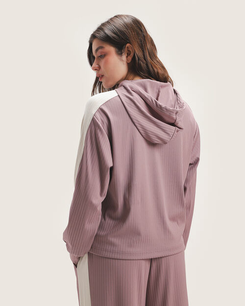 Sudadera Rosa Con Gorro