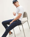 Polo Fit Slim Azul,BLANCO