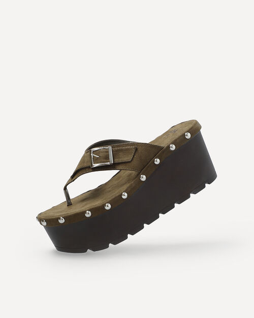 Sandalias Plataforma Verde