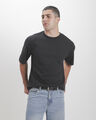 Playera Boxy B&aacute;sica,NEGRO