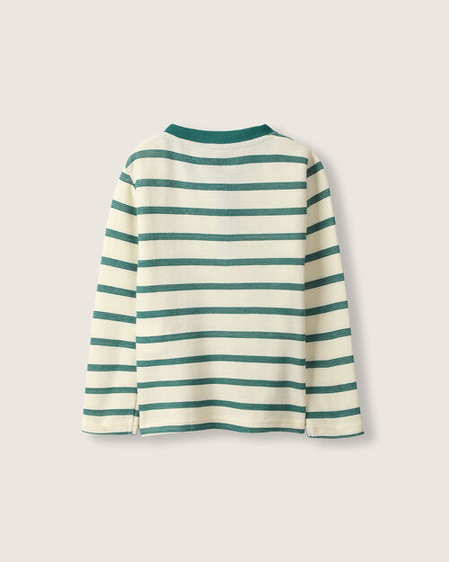 Playera Henley Rayas