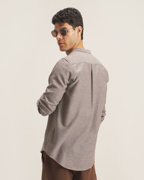 Camisa Caf&eacute; Fit Regular