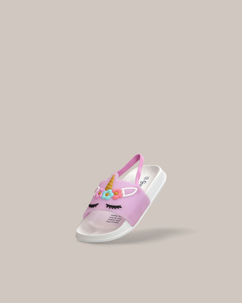 Sandalias Planas Con Unicornio