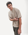 Playera Caf&eacute; Boxy,ARENA
