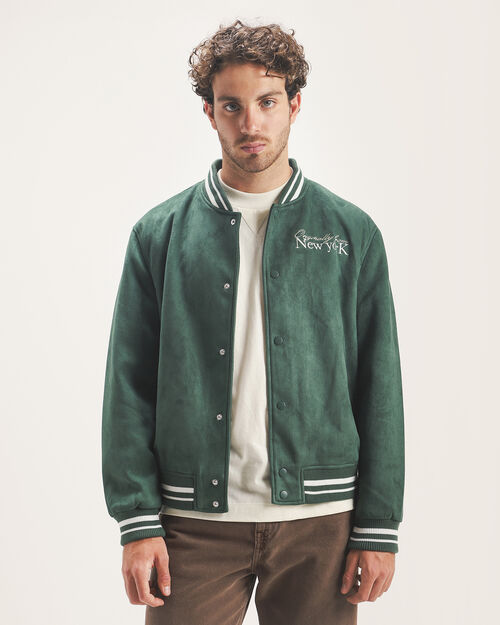 Chamarra Bomber Verde