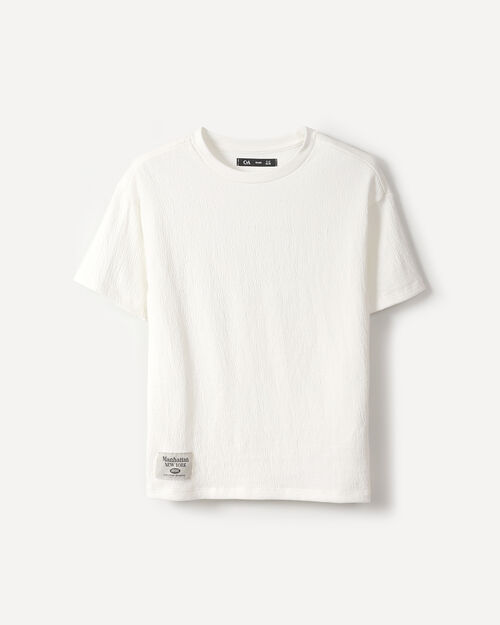 Playera Relaxed Blanca