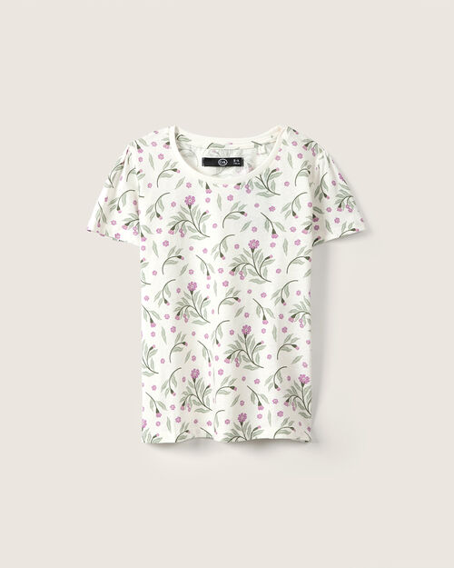 Playera Manga Corta Flores