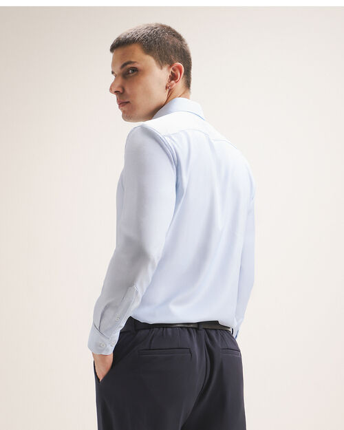 Camisa Fit Slim Azul