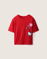 Playera Estampada Hello Kitty,ROJO