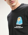 Playera Negra Manga Corta,NEGRO
