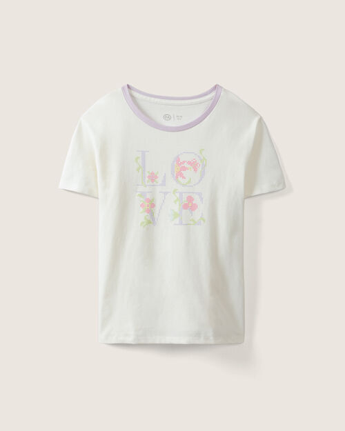 Playera Manga Corta Estampada