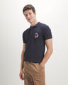 Polo Beige Slim,AZUL MARINO