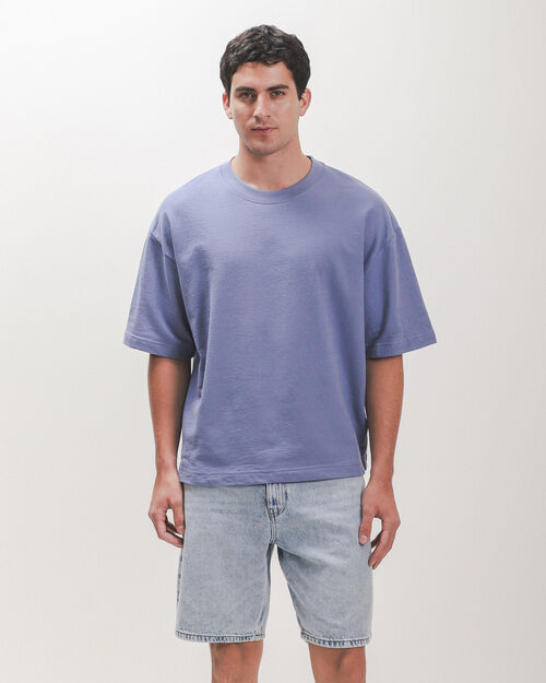 Playera Azul Boxy