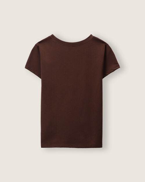 Playera Café Estampada