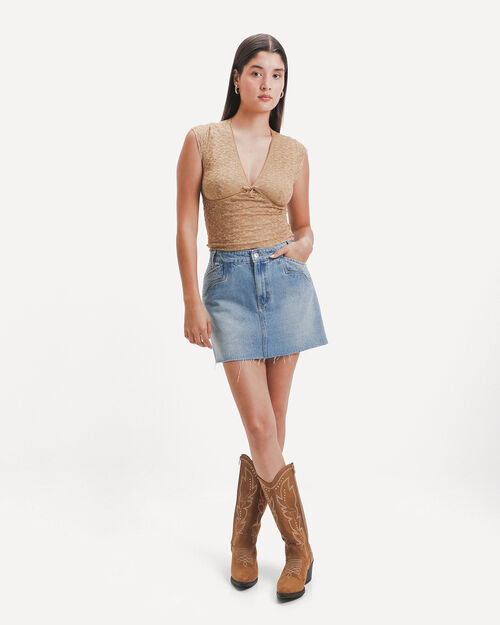 Falda Mini Azul