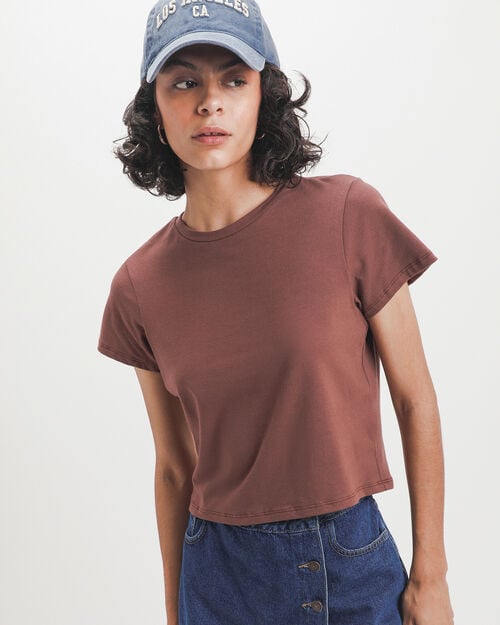Playera B&aacute;sica Caf&eacute;