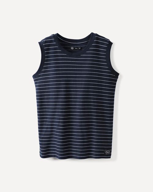 Playera Azul Con Rayas