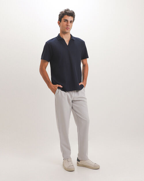 Polo Azul Tejida
